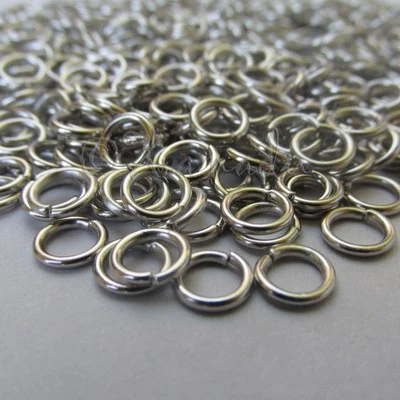 XANADU DESIGNS Jump Rings 6mm - 100/200/500 Stainless Steel 18 Gauge 1mm Open Jump Rings F0270