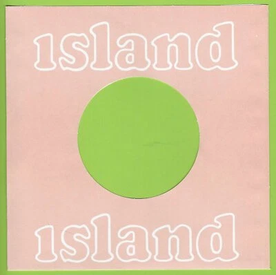 ISLAND (light pink letters) REPRODUCTION RECORD COMPANY SLEEVES - (pack of 10)