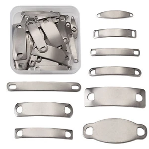 45 piezas/caja de conectores de enlace de acero inoxidable rectangulares 304 para hacer pulseras hágalo usted mismo - Imagen 1 de 9