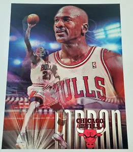 Michael Jordan Chicago Bulls 29cmx40cm Unframed MEGA Lenticular 3D Print Poster - Picture 1 of 3