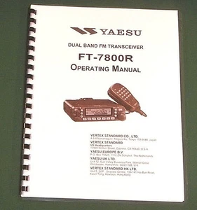 Yaesu FT-7800R Instrukcja - Pokrowce na karty premium i papier 32 funty! - Zdjęcie 1 z 1