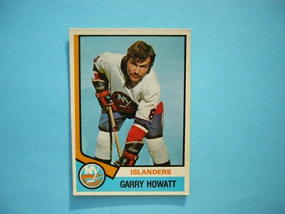 1974/75 O-PEE-CHEE NHL HOCKEY CARD #375 GARRY HOWATT ROOKIE EX+ EX/NM NICE+ OPC  - Image 1 of 2