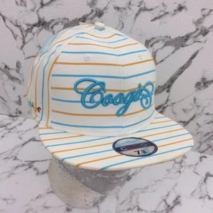 Men’s Coogi White Embroidered Striped Cap - Picture 1 of 9