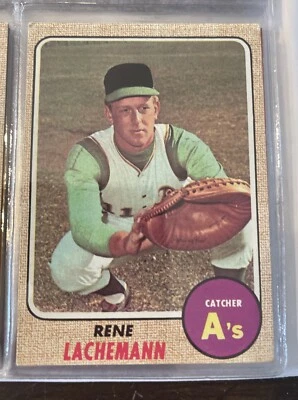 1968 Topps - #422 Rene Lachemann - Image 1 of 2