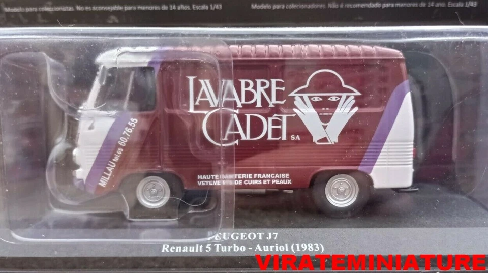 PEUGEOT J7 ASSISTANCE RALLYE RENAULT 5 TURBO TEAM LAVABRE CADET AURIOL 1983 1/43 - Photo 1/1