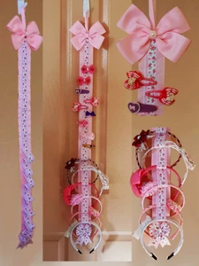 Hair Bow Holder Headband Organiser for School Bows Clips Bows Alicebands  - Bild 1 von 4