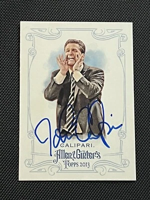 JOHN CALIPARI 2013 TOPPS A&G SIGNED AUTOGRAPHED CARD #250 KENTUCKY JSA CERTIFIED - Image 1 of 2