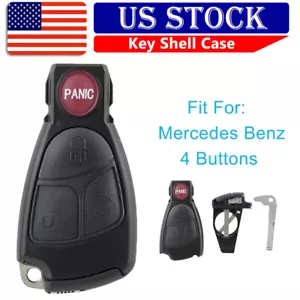 New Replacement Smart Key Car Remote Entry Fob Case Shell 4B for Mercedes Benz - Picture 1 of 8