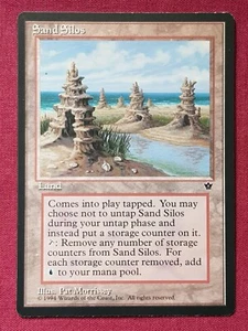 Magic The Gathering FALLEN EMPIRES SAND SILOS land card MTG - Picture 1 of 2