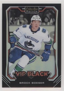2018-19 O-Pee-Chee Platinum VIP Black Achievements Brock Boeser #VIP-8