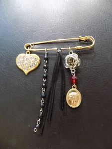 SPILLONE SPILLA SICUREZZA DECORAZIONE CHIUSURA PENDENTI ORO MAGLIE SCIARPE SCIAL - Bild 1 von 1