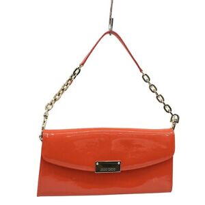 Auth JIMMY CHOO - Red Patent Leather Handbag