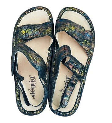 Alegria Verona Sierra Leather Wedge Sandal 37 / US 6.5-7 - image 1 of 4