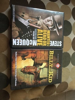 Steve Mcqueen Wanted Dead Or Alive S1 & Billy The Kid 20 Movies DVD sets - Image 1 of 4