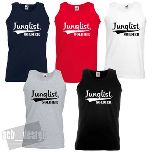 Junglist Soldier Vest Jungle Drum Bass Jungle Old Skool Rave Hysteria - Picture 1 of 8