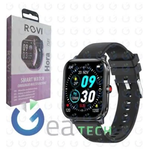 ROVI SMARTWATCH ICON TS85 OROLOGIO MULTIFUNZIONE SCHERMO 1,98" BLUETOOTH NERO - Foto 1 di 2