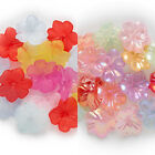 20Pcs Acrylic Flower Bell Beads Pendant Jewelry Making Accessories Earring 28mm