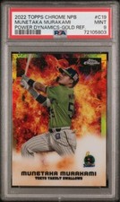2022 Munetaka Murakami /50 Topps Chrome NPB Card #C19 Gold Refractor PSA9 MINT