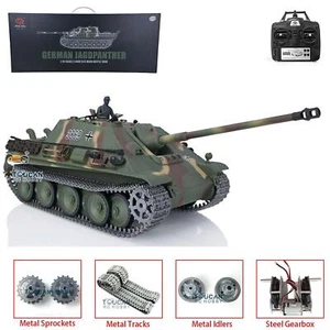 Heng Long TK7.0 3869 Jadpanther IR Battle BB RTR 1/16 RC Tank Metal Tracks Smoke - Picture 1 of 12