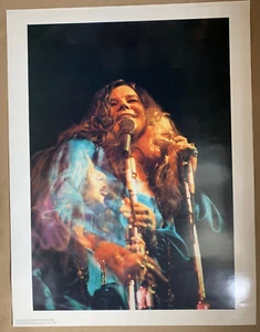 PÓSTER JANIS JOPLIN LIVE AT THE FILLLMORE VINTAGE AÑOS 70 de Jim Marshall 19"x 25" - Imagen 1 de 8