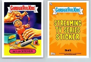 Garbage Pail Kids 2016 - Prime Slime Trashy TV - #2b configuración Steven - Imagen 1 de 1