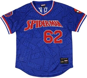 Marvel Spider-Man Youth Mesh V-Neck Batting Jersey Size XL "Lids Exclusive" - Picture 1 of 2