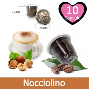 10 Capsule Caffè Nocciolino Kickkick Cialde Compatibili NESPRESSO - Imagen 1 de 1
