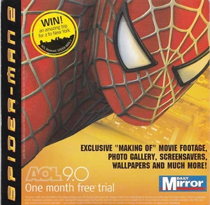 SPIDER-MAN 2 ( DAILY MIRROR Newspaper AOL Version 9.0 CD ROM ) - Photo 1/4