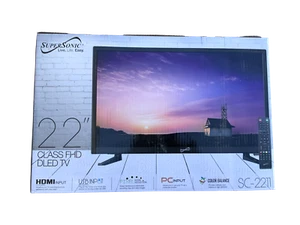 22  Supersonic 12 Volt ACDC Widescreen LED HDTV with USB and HDMI (SC-2211) - Picture 1 of 1
