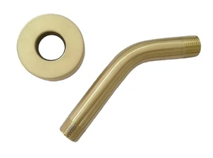 Barra de cabezal de ducha de baño con brazo de ducha de latón G1/2 montado en la pared dorado cepillado - Imagen 1 de 2