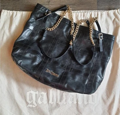 Bolso negro vintage John Galliano. Talla 39 *30 Cm Foto 1 de 4