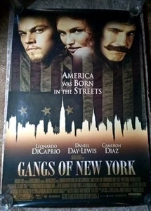 Póster de la película Gangs of New York de 2 caras 27"x40" - Imagen 1 de 5
