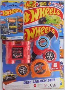 Hot Wheels magazine #15 2025 Puzzles Crafts Posters Stickers + Disc Launcher set - Picture 1 of 1