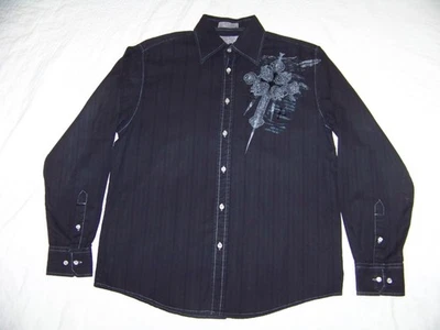 Men's Vintage Eighty Eight LS Button Front Shirt - M - Graphic Cross - Image 1 of 4