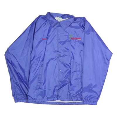 AUGUSTA Mens Blue Coach Jacket XL Polyester Button Closure Light Outerwear - Image 1 of 4