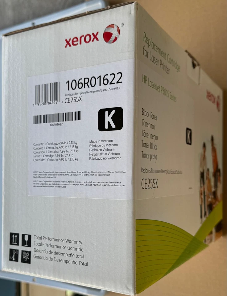 NAGELNEUE XEROX 106R01622 Toner CE255X BLACK für HP LaserJet P301* M52* MFP OVP - Bild 1 von 2