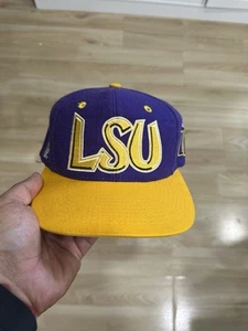 Vintage LSU Bubble Script TOW SNAP BACK HAT OG - Picture 1 of 8