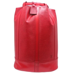 LOUIS VUITTON Epi Randonnee GM Shoulder Bag Red M43087 LV Auth From Japan F/S - Picture 1 of 10