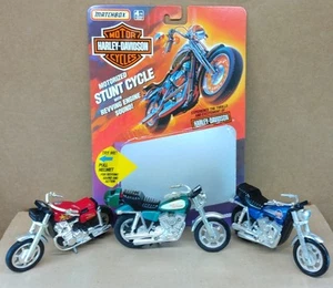 Harley FXR Low Rider Pull String Motorcycle w/ 2 Free Extras by Matchbox & Kidco - Picture 1 of 24