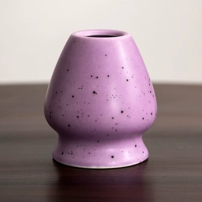 Ceramic Matcha Bowl Sand Dot Large Capacity Matcha Whisk Stand Smooth High Tempe - Image 1 of 4