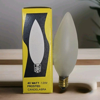 Pack (10) SATCO S3286 40W 120V  Frosted Torpedo Candelabra E12 Small Base Bulb  - Image 1 of 4