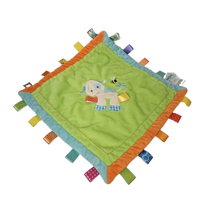 Manta de seguridad Taggies Cow Lovey colección exclusiva Mary Meyer bebé satinado Foto 1 de 4