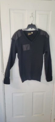 Citadel XL (46) Mens100% Virgin Wool Black Cable Knit Pullover Sweater U.S.A.! - Image 1 of 4