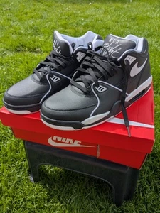 Nike Air Max Flight 89 Mens UK 7.5 Black And White Trainers Brand New - Picture 1 of 6