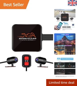 Advanced Motorcycle DVR with WiFi, Emergency Recording & Starlight Night Vision - Picture 1 of 11