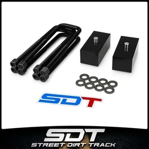 2" Inch Rear Lift Kit Blocks U-Bolts Fits 2005-2023 Nissan Frontier 4x2 4x4 - Picture 1 of 12