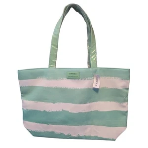 NWT Clinique x Drawbertson Striped Tote Bag - Picture 1 of 2