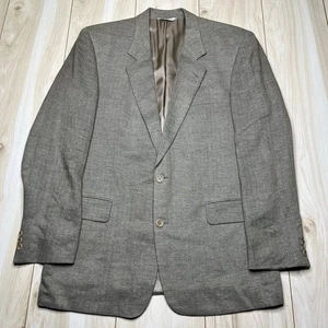 Hugo Boss SOLBIATI Pure Linen Herringbone Sport Coat Mens SZ 42L Beige CORLEONE - Picture 1 of 14
