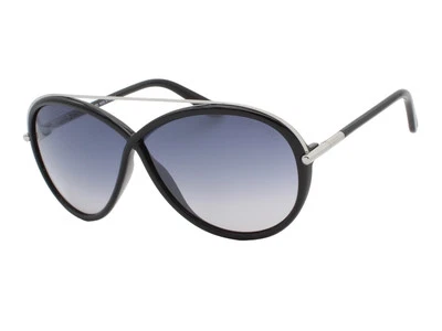 Tom Ford Tamara TF 454 Black Silver Women's Sunglasses 01C 64-5-130 W/Case - Image 1 of 4