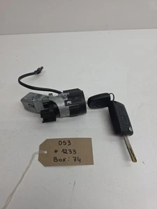 2011 CITROEN DS3 9663123380 N0502455 IGNITON BARREL WITH KEY - Picture 1 of 12